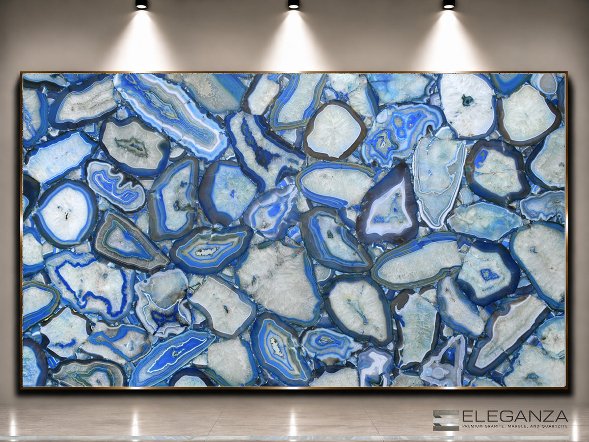 Agate Blue Giant Irregular Shapes