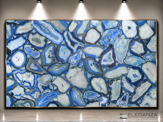 Agate Blue Giant Irregular Shapes