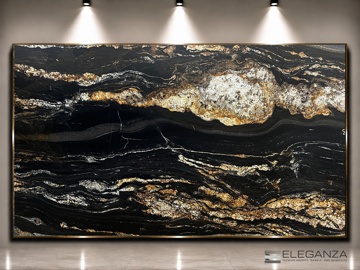 Black Taurus Extra Leathered Granite